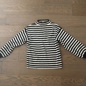 Anthropologie black and white striped sweater